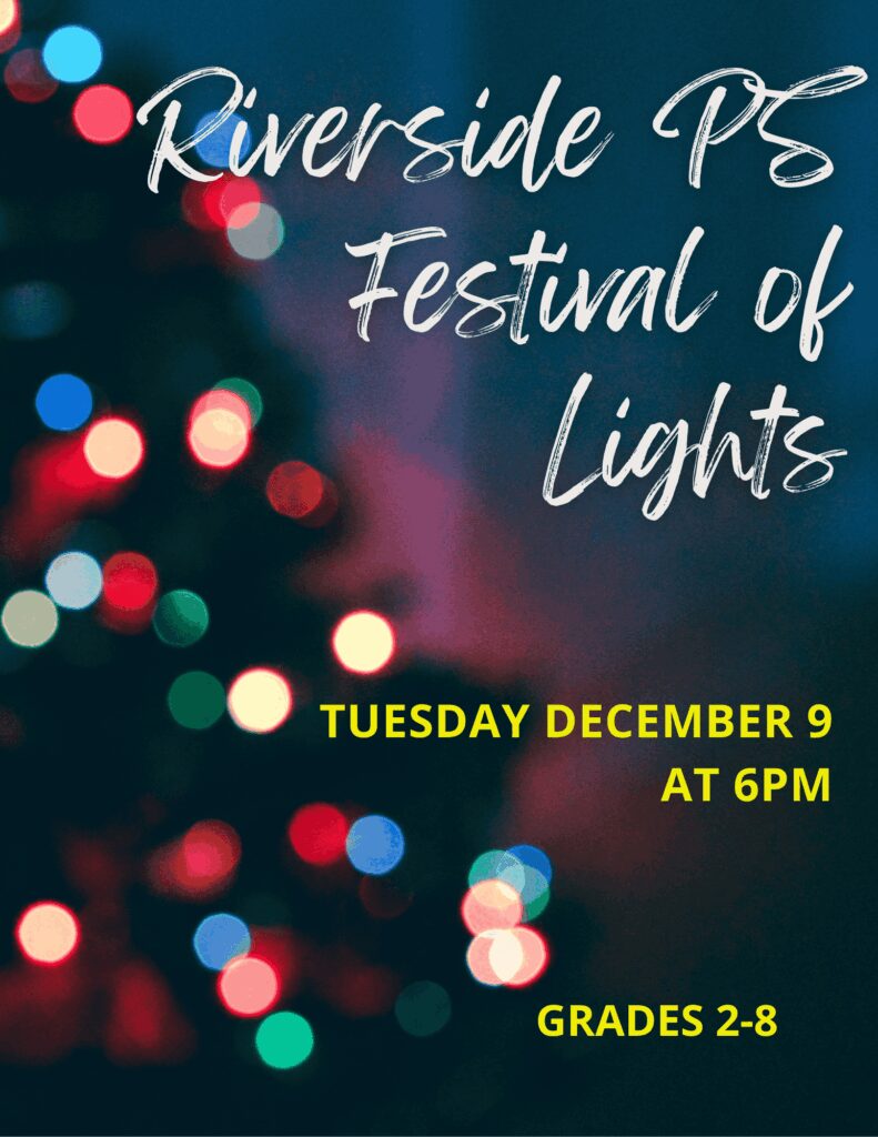 Festival of Lights December 9 grades 2-8