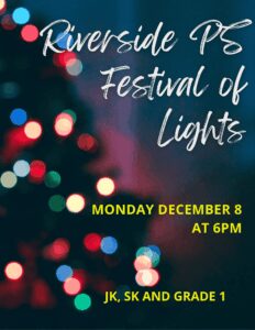 Festival Lights Dec 8 for K-1