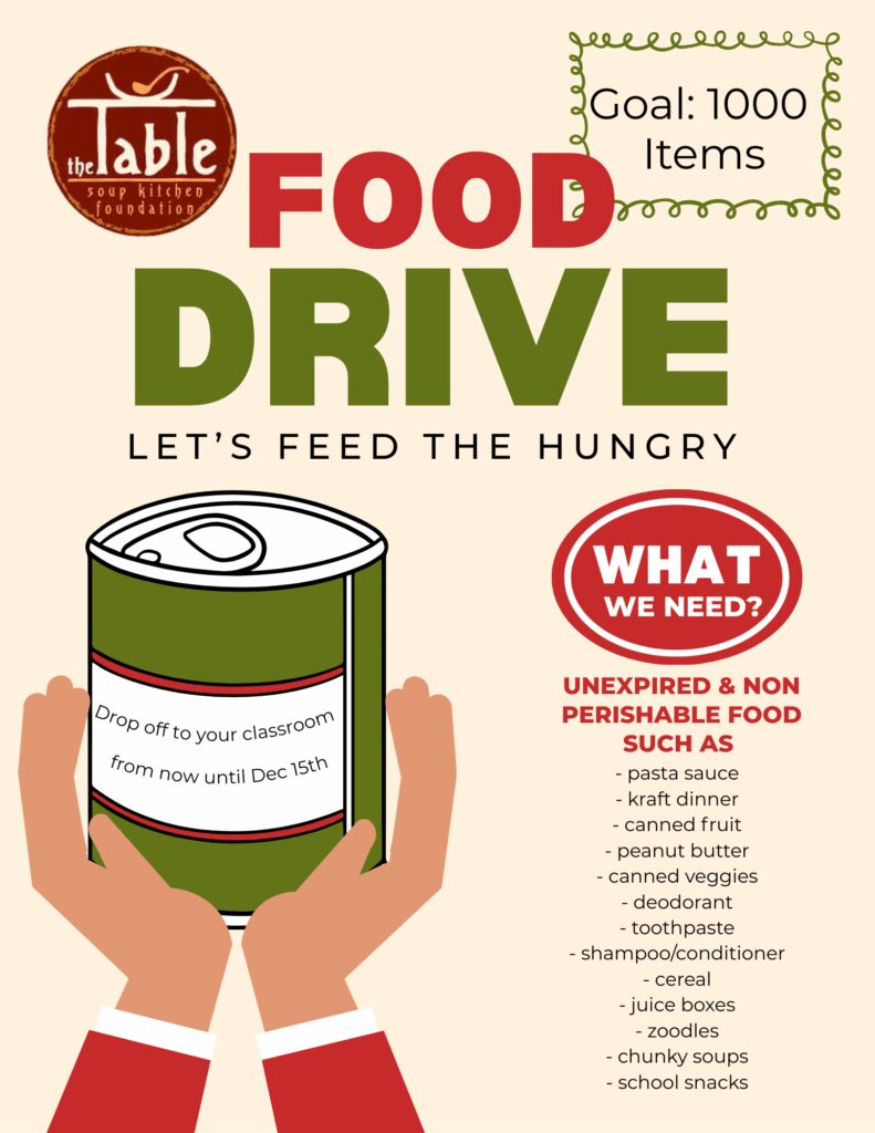 Food Drive on Now